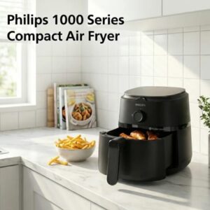 Philips NA110/00 1000 Series Air Fryer – 3.2L Compact Oil-Free Cooker with RapidAir Technology
