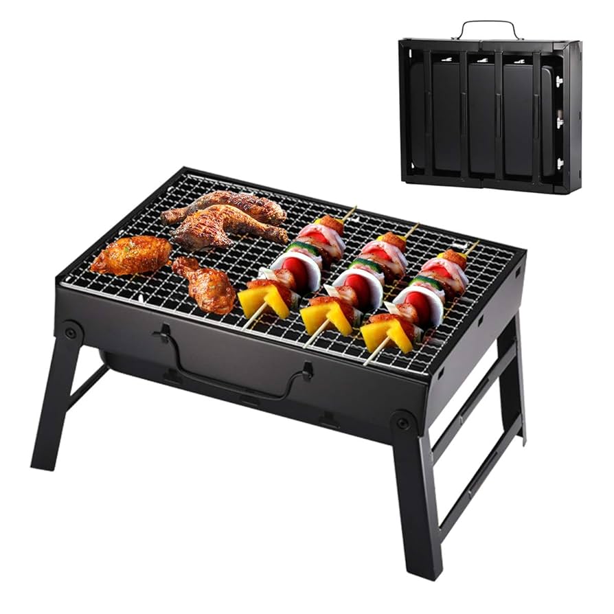 Portable Charcoal BBQ Grill Smoker for Outdoor Camping, Hiking & Picnics - Image 3