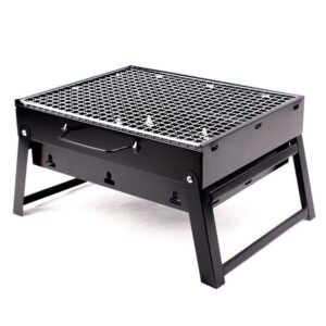 Portable Charcoal BBQ Grill Smoker for Outdoor Camping, Hiking & Picnics